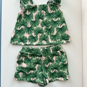 Janie and Jack Palm Print Tank & Shorts Set